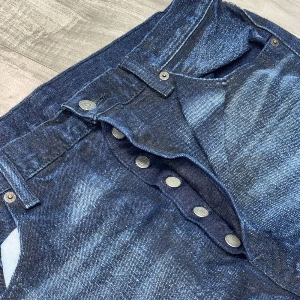 Levi's 501 CT Dark Wash Jeans Men 36x34 Straight Taper Button Fly NWOT
